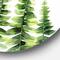 Designart - Fern Leaves Detail II - Farmhouse Metal Circle Wall Art